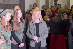 «Чтоб войной не шел брат на брата». В Минске католики провели богослужение-перфоманс