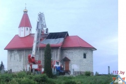 В Гродненском районе молния попала в православную церковь