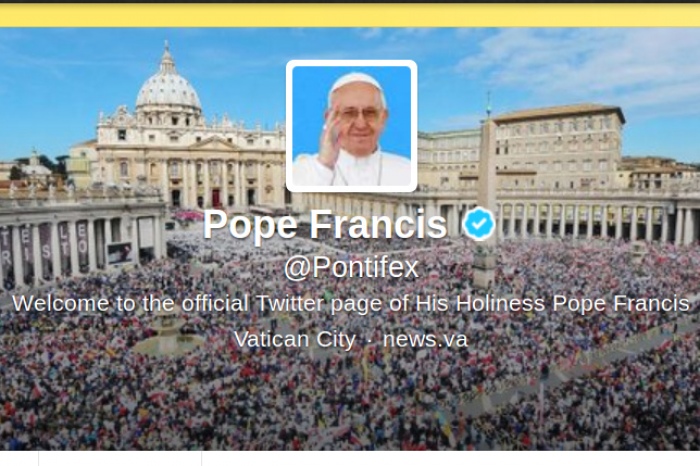 На микроблог Папы Франциска в Twitter подписались 10 миллионов человек