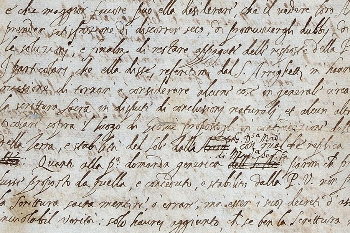 В Британии нашли письмо Галилея с тезисом о движении Земли