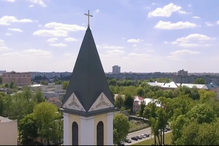 Гомельский костел сняли с высоты птичьего полета [видео]